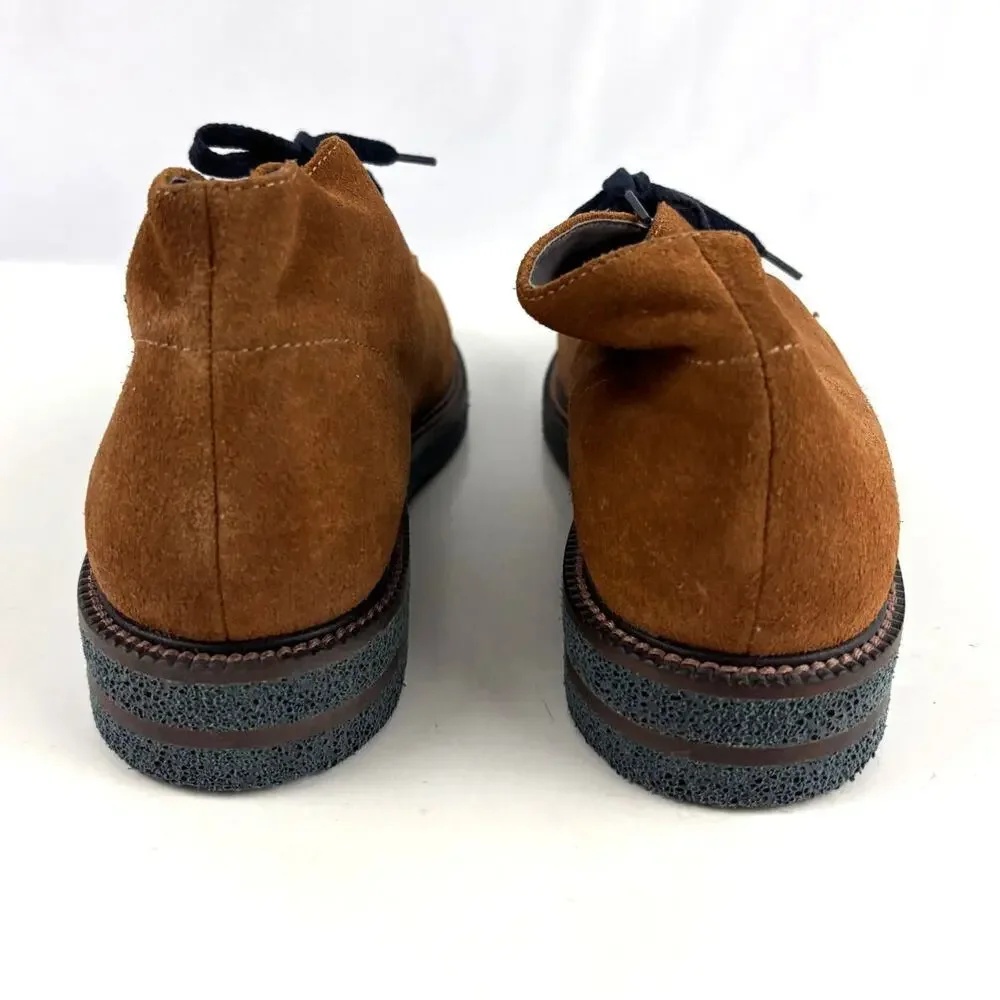 Men's Brown Suede Chukka Boots with Black Laces